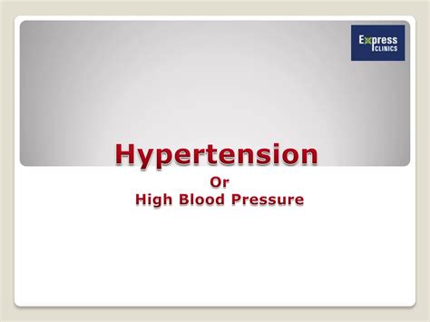 Hypertension Causes Symptoms Diagnosis And Treatment Ppt