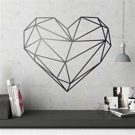 Vinilo Decorativo Origami Geom Trico Coraz N