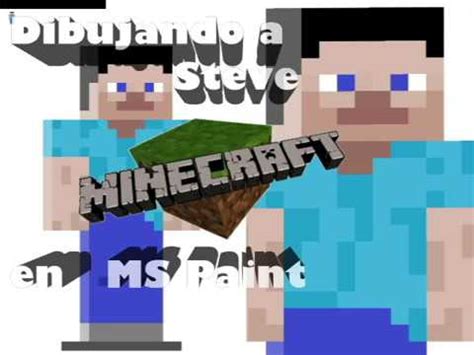 cómo dibujar dibujando a Steve Minecraft con MS Paint YouTube