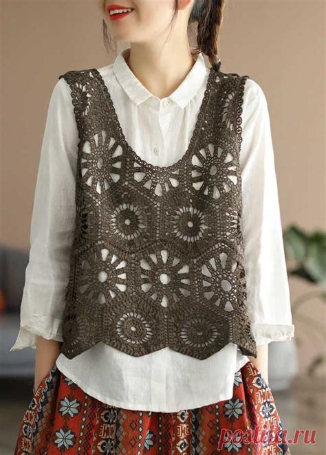 ЖИЛЕТЫ... безрукавки , кардиган с коротким рукавом | Knit vest, Clothes ...