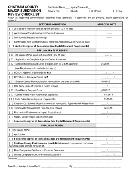 Fillable Online All Major Subdivisions Require Trc And Planning Fax