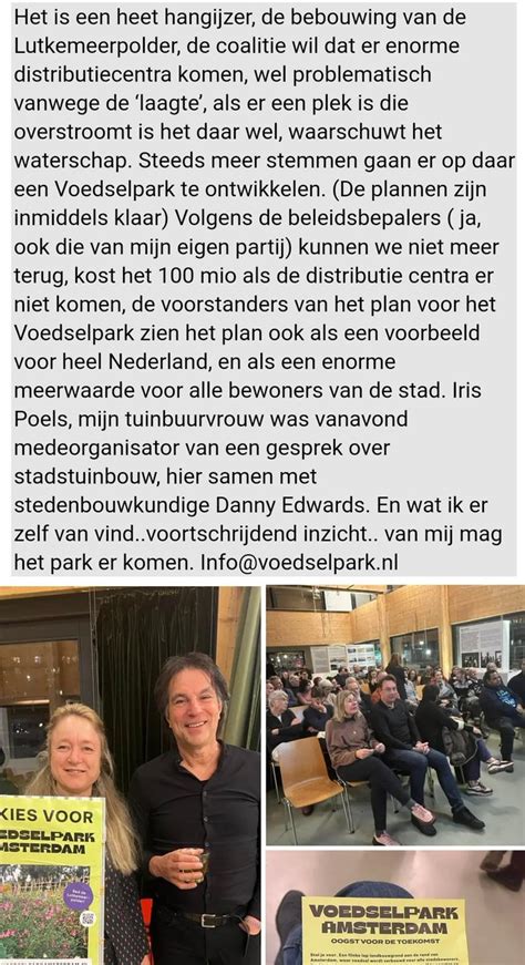 Marie Louise Boer On Twitter Rt Voedselpark Duurzame En