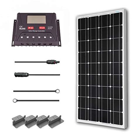 Renogy Watt Volt Monocrystalline Solar Starter Kit With A Pwm