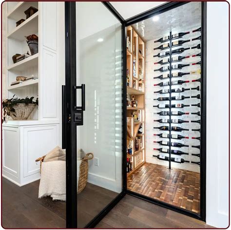 Explore This Modern Glass Wine Cellar Orange County LA And More