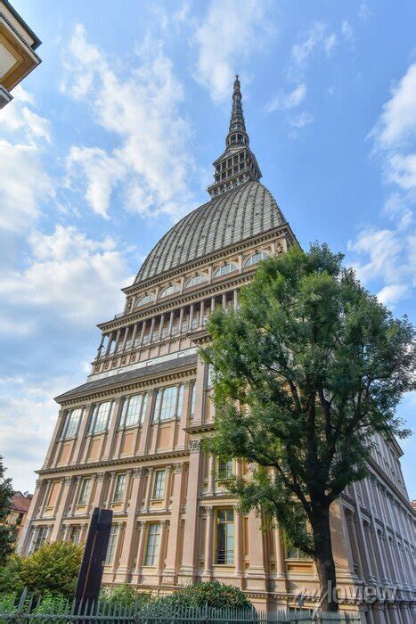 The Most Famous Monument Of Turin Mole Antonelliana Piedmont Wall