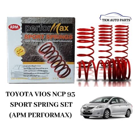 Toyota Vios Ncp Sport Spring Set Apm Performax Shopee Malaysia