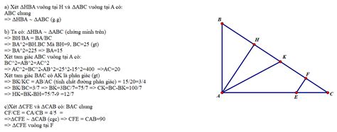 Cho Delta ABC có AC AB BH CK là 2 đường cao của Delta ABC