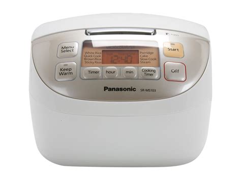 Panasonic SR MS103 White Microcomputer Controlled Fuzzy Logic Rice