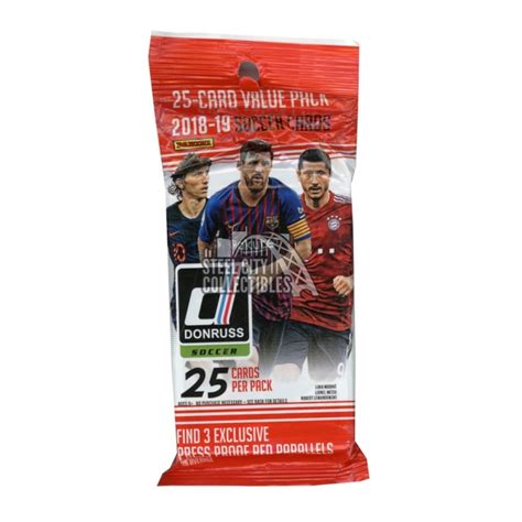 2018 19 Panini Donruss Soccer Fat Pack Steel City Collectibles