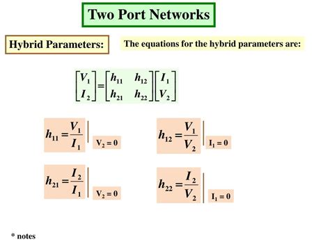 Ppt An Introduction To Two Port Networks Powerpoint Presentation