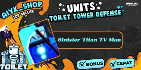 Beli Tv Man Sinister Titan Tv Man Toilet Tower Defense Roblox Terlengkap Dan Termurah April 2024