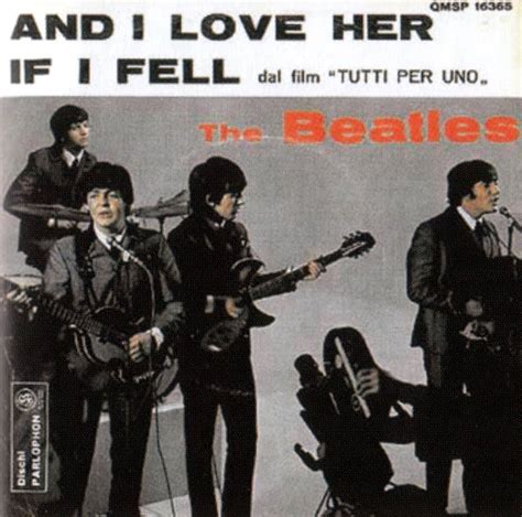 And I Love Her single artwork – Italy – The Beatles Bible