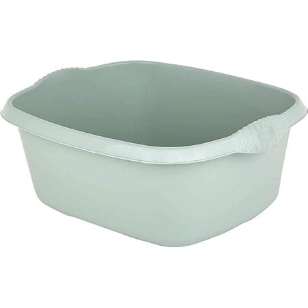 ADDIS 513672 Soft Touch Washing Up Bowl White Grass Green 9L