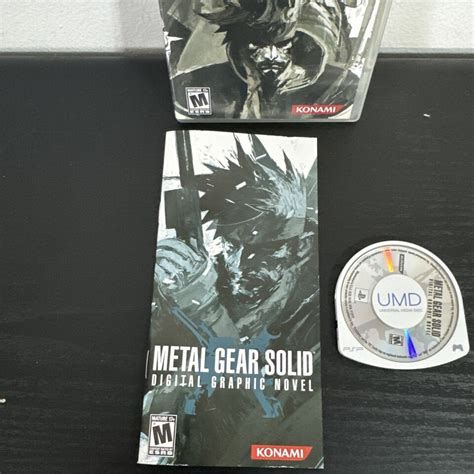 Metal Gear Solid Graphic Novel Sony Psp Complete Cib Tested