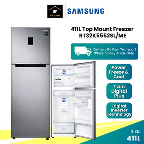 FREE Doorstep Install KL SGR Samsung 411L 2 Door Twin Cooling