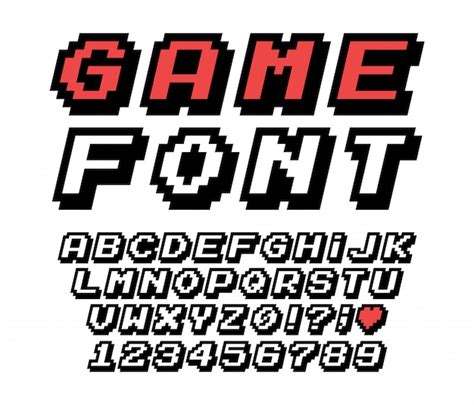 Letra Alfabeto Pixel Retro Estilo De Videojuego Vector Premium