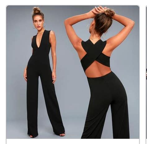 Thinking Out Loud Black Backless Jumpsuit Artofit