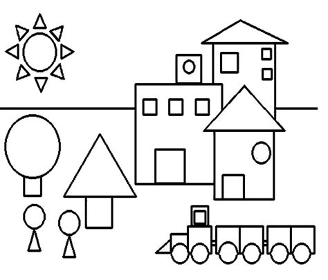 Figuras GeomÃtricas Para Colorear Preescolar ouiluv