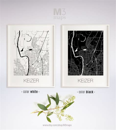 Keizer Oregon Keizer OR Map Keizer Map Keizer Print Keizer - Etsy