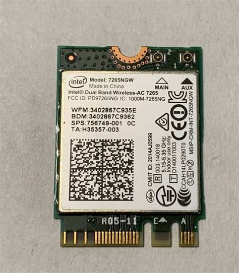 Intel Dual Band WIreless Card AC7265 - RnD Computers