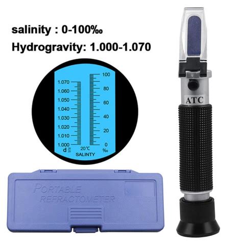 Handheld Salinity Meter Refractometer Seawater Detector Seawater