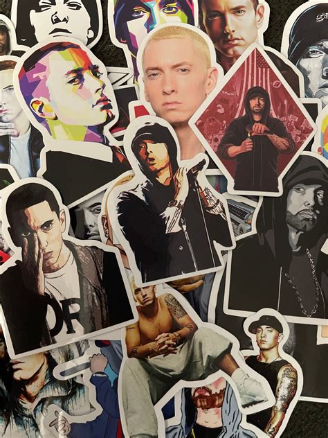 Eminem Inspired Stickers Set Of 8 Or 10 Random Lot Slim Shady Etsy