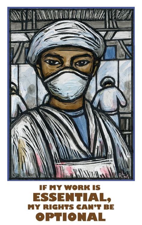 Essential Workers (Notecard) – Ricardo Levins Morales Art Studio Store