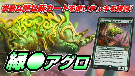 【mtgアリーナ アルケミー】新弾導入初日 謎の緑クリーチャーギルドパクトの緑歩きはやれるのかどうかを見ながら新デッキを考えていく配信 Youtube