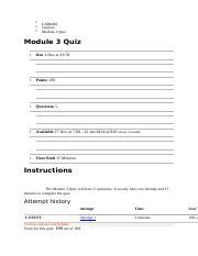 Module 3 Quiz GSB6010 Docx GSB6010 Quizzes Module 3 Quiz Module 3