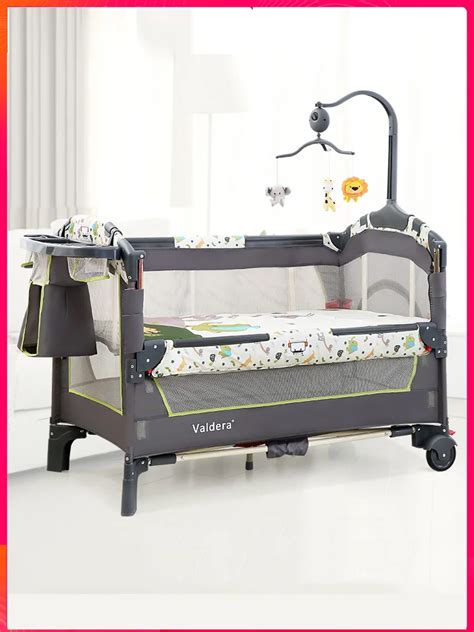 Valdera Multi Function Folding Crib European Portable Game Bed Can Be