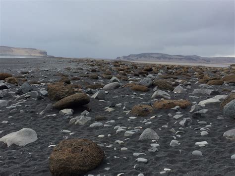 Zwarte Strand Van Reynisfjara IJsland Wereldreizigersclub