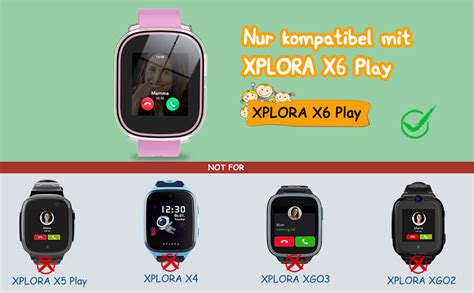 Kuaguozhe 2 Stück Hülle für XPLORA X6 Play Schutzhülle mit gehärtetem