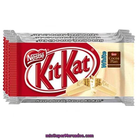 Chocolatina Barrita Kit Kat Blanco Nestle Pack 3 U 135 G Precio