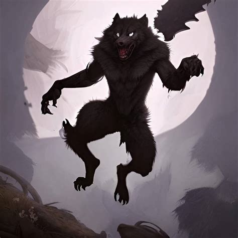 Werewolf and full moon artwork by chriso81 on DeviantArt