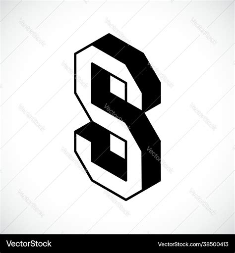 3d Letter S Logo Icon Design Template Element Vector Image