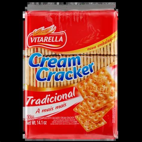 Biscoito Cream Cracker Tradicional Vitarella Pacote 400g