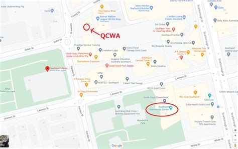 QCWA Map | SWAN FITNESS