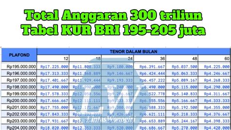 Bunga 0 5 Persen Per Bulan Pinjam KUR BRI 200 Juta Berapa Angsurannya