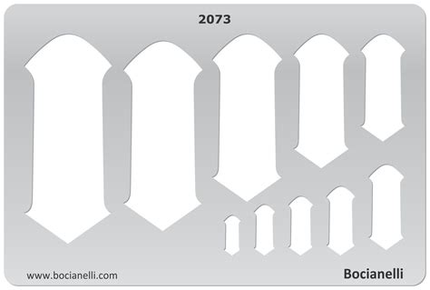 Gothic Keyhole Jewelry Making Design Template Drawing Drafting