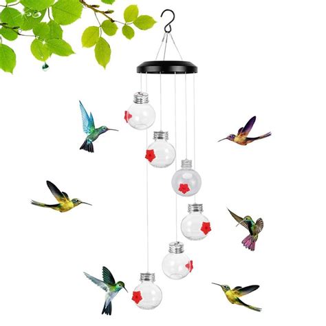 Ttauhjut Charming Wind Chimes Hummingbird Feeders New Hummingbird