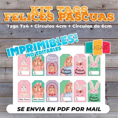 Kit Tags Circulos Multiuso Felices Pascuas Imprimible V2 En Venta En