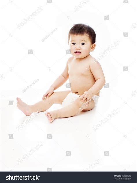 Year Old Baby Naked Diaper Stock Photo Shutterstock