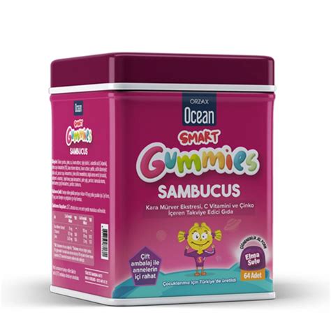 ORZAX Ocean Smart Gummies Sambucus Takviye Edici Gıda 64 Adet – Özel ...