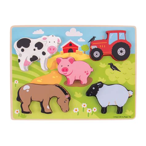 Houten Puzzel Boerderij Dlg Thimble Toys