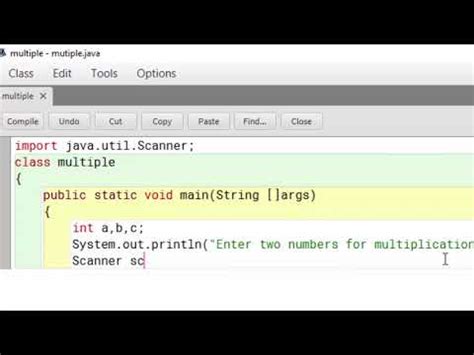 How To Multiply Two Numbers Given By User In Java Youtube