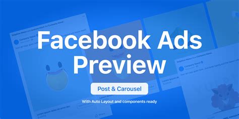 Facebook Ad Post And Carousel Previewer Figma