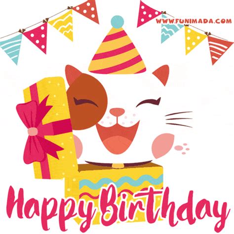 Happy Birthday Gif Cat Lady Create an account or log into facebook