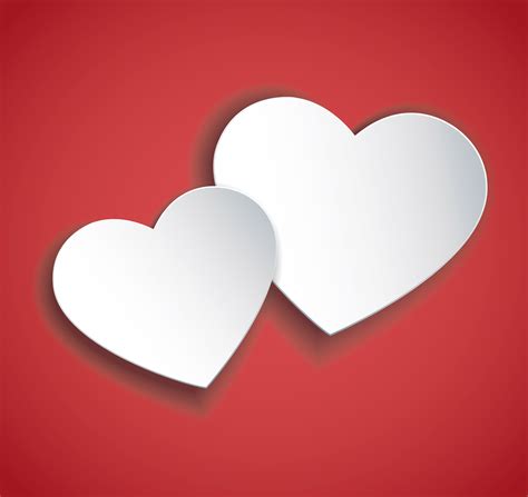 two hearts icon vector. Valentines day background. 531997 Vector Art at ...