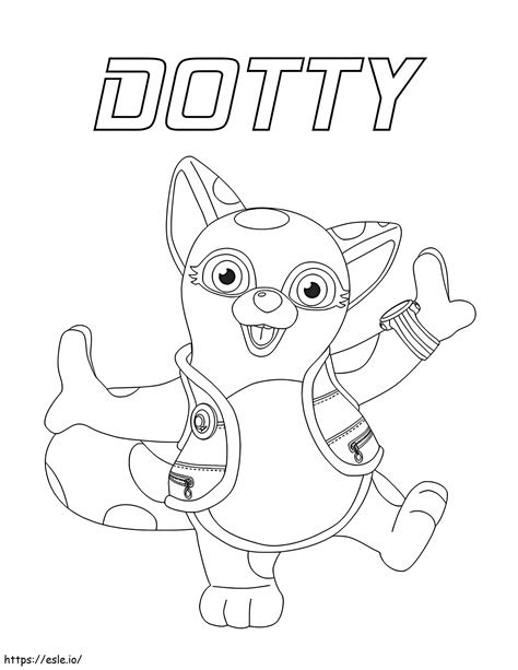 Dotty From Special Agent Oso coloring page