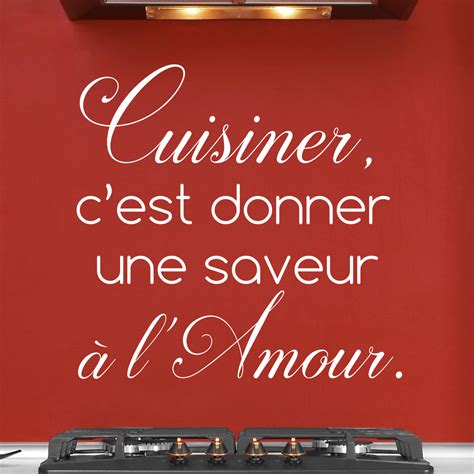 Sticker Citation Cuisine Cuisiner C Est Donner Une Saveur Stickers